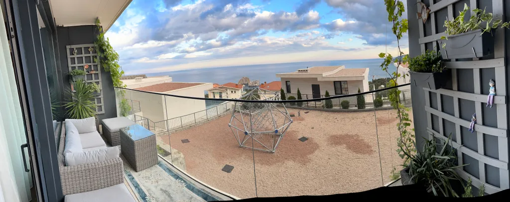 Квартира с прекрасным видом на море и скалы Адалары