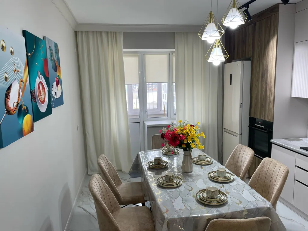 Новая светлая 3-комнатная квартира в ЖК