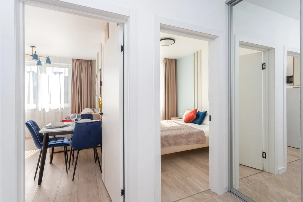 Квартира Стильные апартаменты в 100 метрах от моря с панорамной лоджией — Пионерский