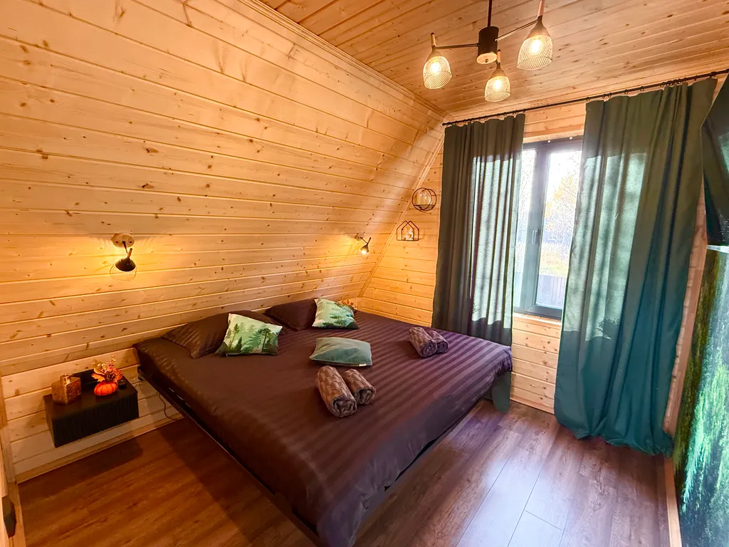 Коттедж Aframe, 2ух этажный дом, глэмпинг — Казань