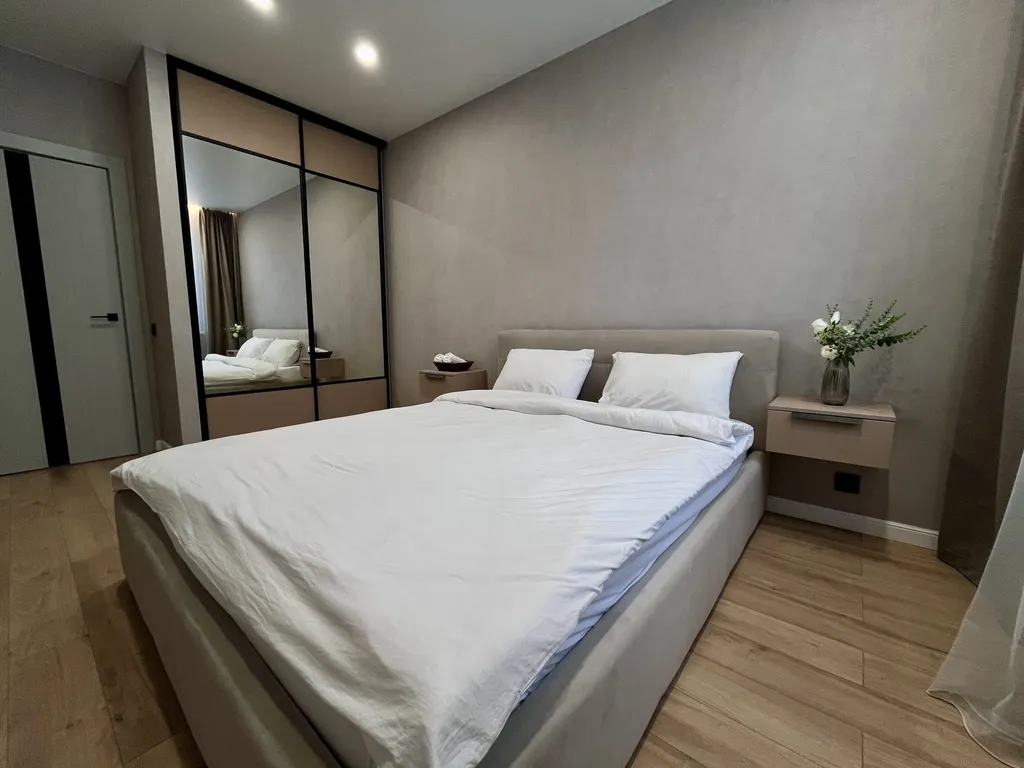 Современная квартира в тихом районе, спокойный отдых