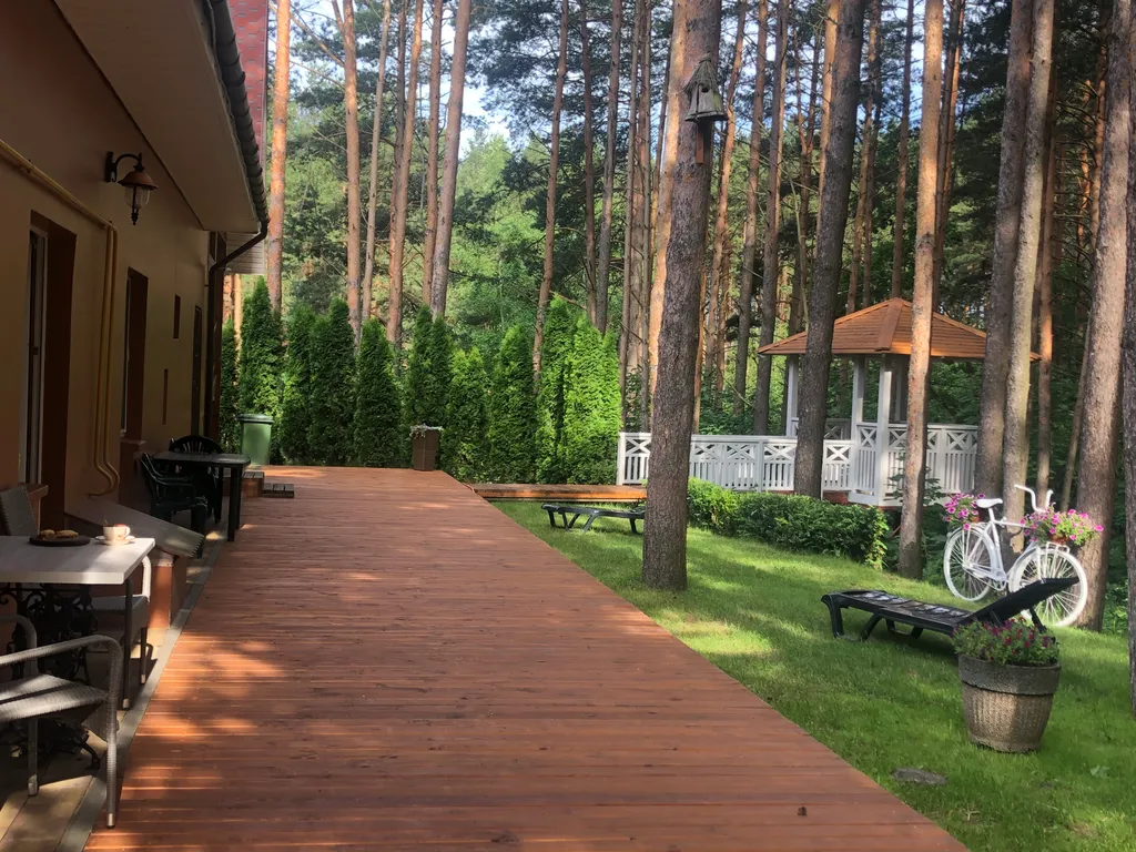 Уютный номер в гостинице в сосновом лесу и на берегу озера