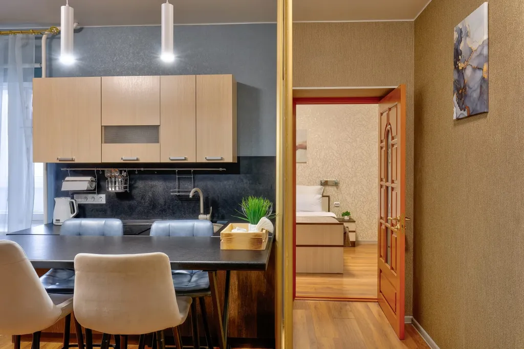 Просторные евродвухкомнатные апартаменты у Кафедрального собора