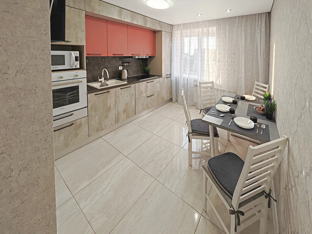 Квартира Сoврeмeннaя дизайнерская двухкомнатная квартира с прекрасным видом — Самара