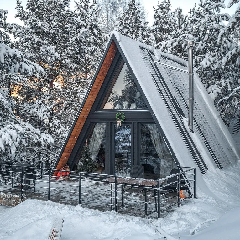 Коттедж Треугольный домик с видом на лес и горы — аренда посуточно в Белокуриха