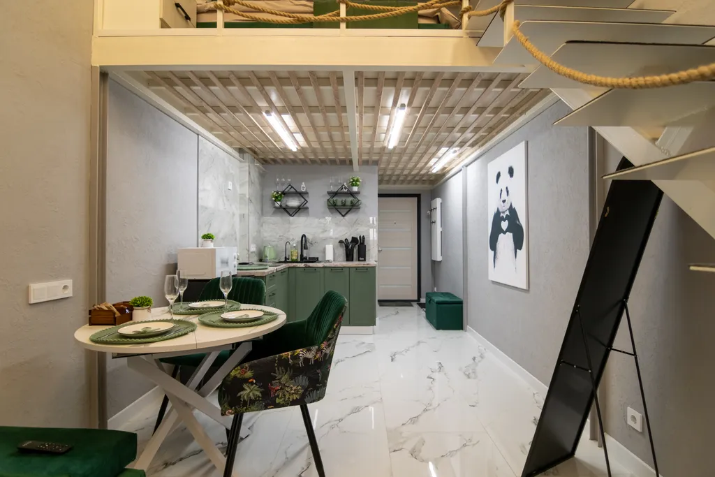 Двухэтажная квартира в стиле лофт