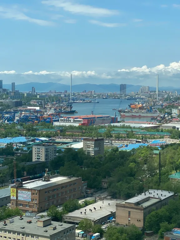 Квартира Квартира Новая студия с завораживающим видом на Золотой рог — Владивосток