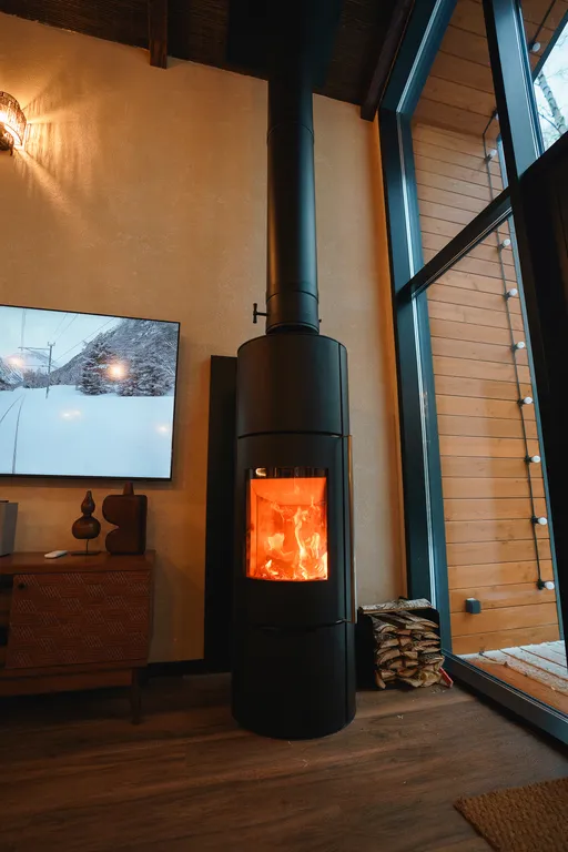 Barnhouse 120 м2 с камином и горячим чаном в Krona camp (40 км от Уфы)