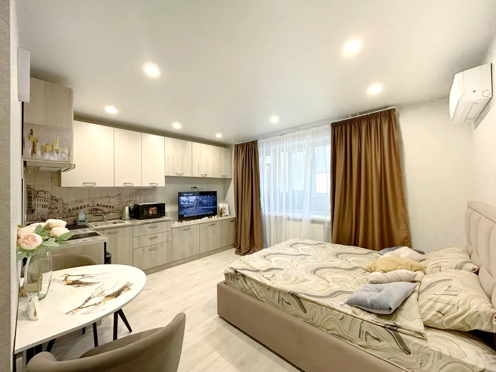 Студия с видом на Волгу на 10 этаже