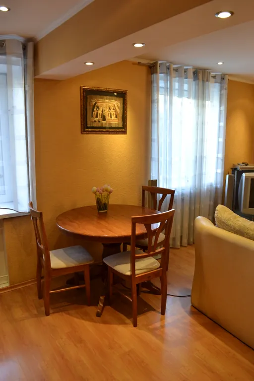 Студийного плана двухкомнатная квартира в доме над рестораном Тундра