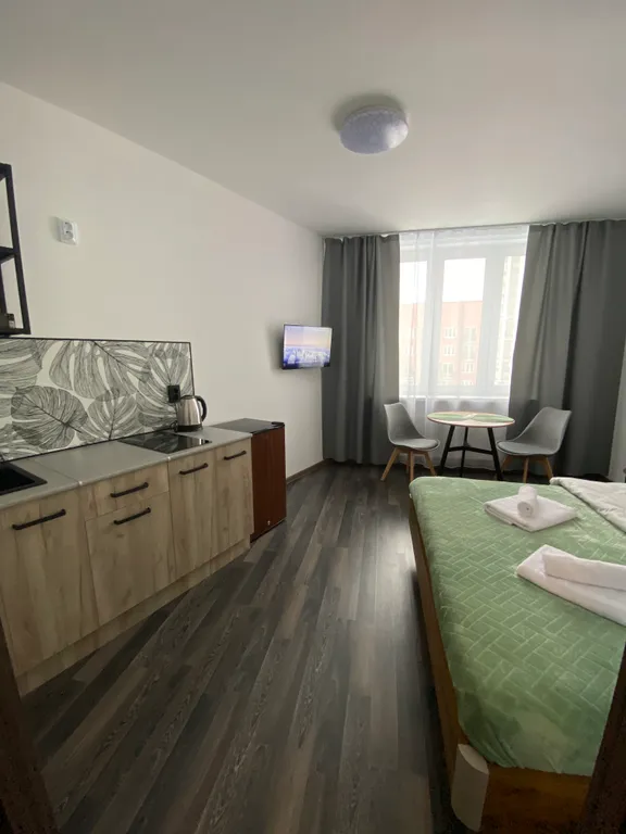 Уютная студия на набережной в центре Академического района