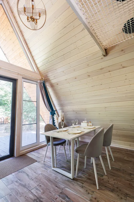 Коттедж Коттедж А-фрейм для отдыха в дубовом лесу — Кузяево