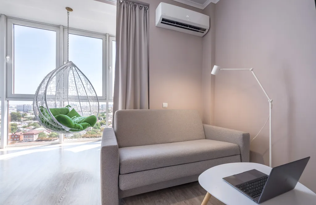 Квартира Квартира Студия с панорамными окнами, кровать как у великана, OLED-ТВ 65" — Краснодар