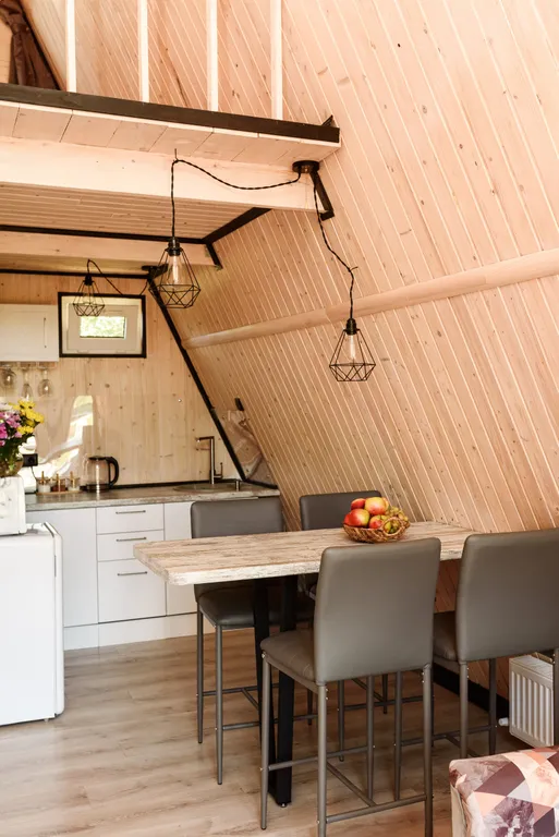 А-фрейм с видом на горы