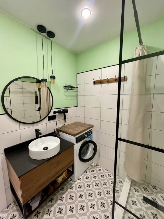 Квартира Квартира Дизайнерский апартамент с бассейном у моря — 300 метров — Анапа