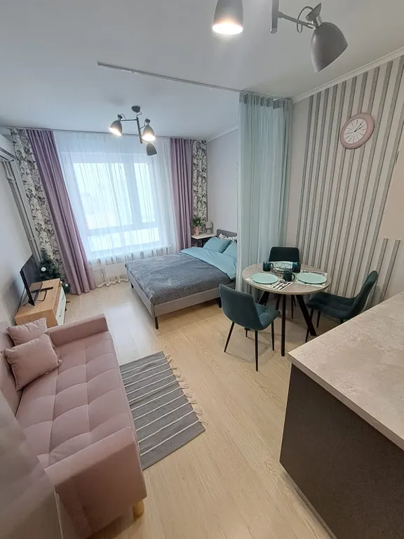 Квартира Ультра-современная студия в ЖК Новокуркино 25 м2 — аренда посуточно в Химки