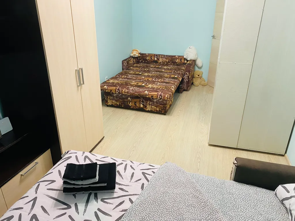 Уютная квартира с прекрасным видом на город в огнях