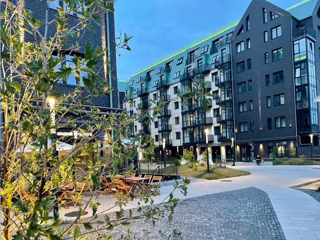 Квартира с отдельной спальней, ЖК Рыбная Деревня, с видом на реку