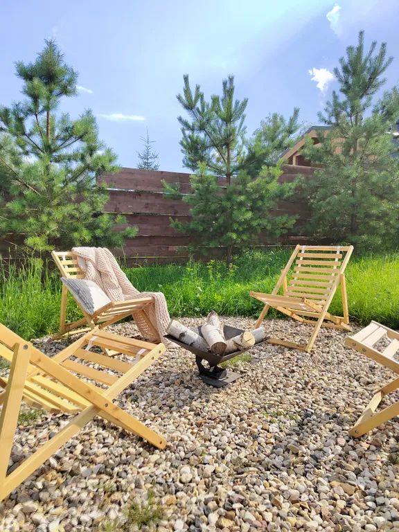 Коттедж Дом Какао с маршмеллоу с кинотеатром на террасе в КП Грин Лаундж — Истра