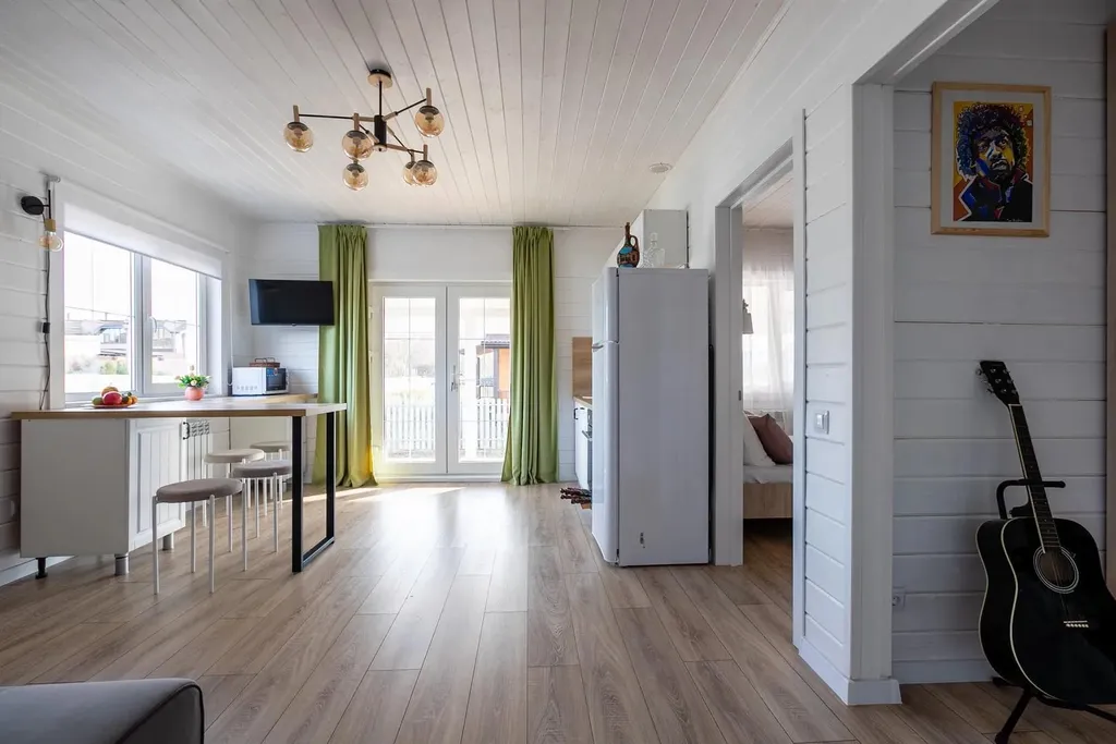 Нoвый уютный дом с баней на дровах