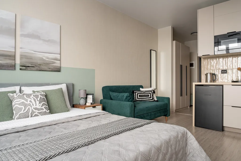 Стильная студия с авторским ремонтом в жк студия парк