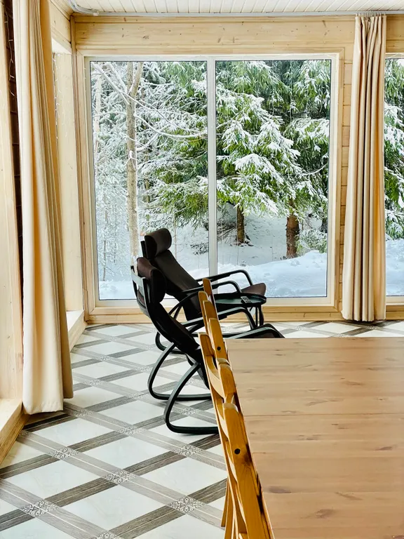 Одноэтажный дом с 2 спальнями, сауной и видом за Выборгский залив