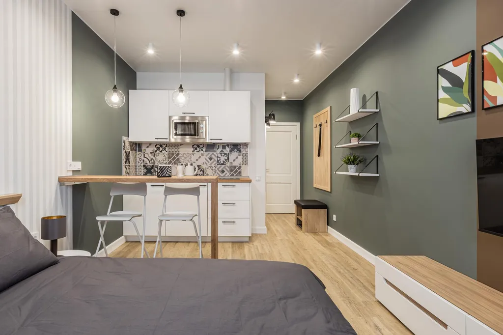 Комфортабельные апартаменты в современном стиле в центре города