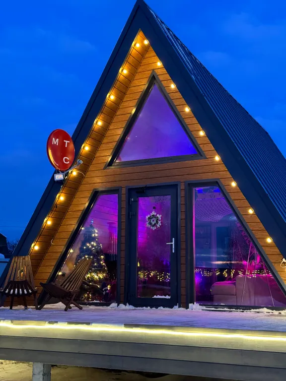 Коттедж Дом А-frame с банным чаном — Казань