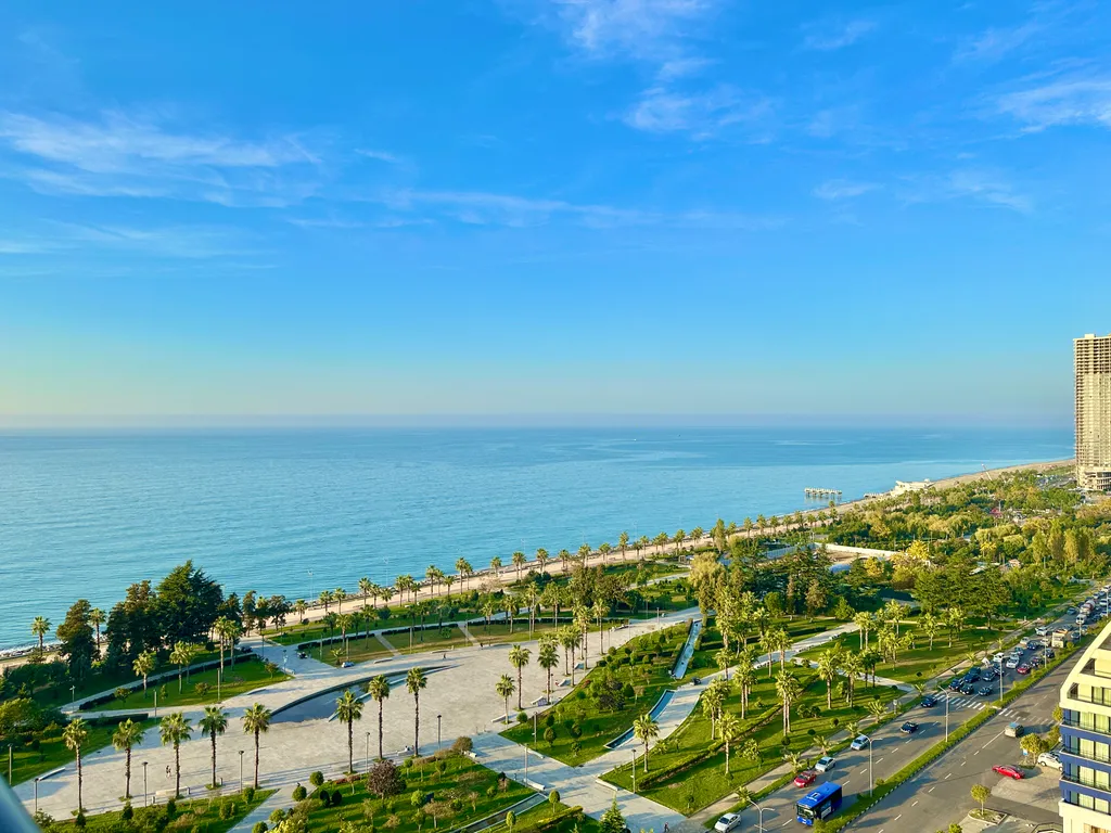 Квартира Солнечная студия 15 этаж, бассейн + парковка, жк white sails — Батуми