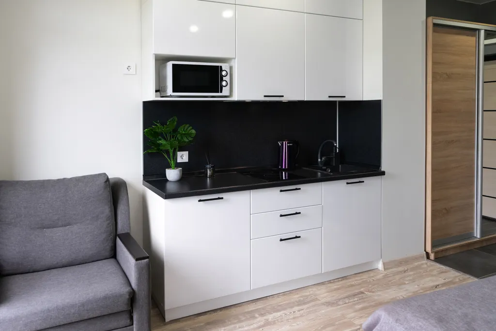 Стильная студия с видом на бамбуковую рощу в ЖК Сорренто Парк