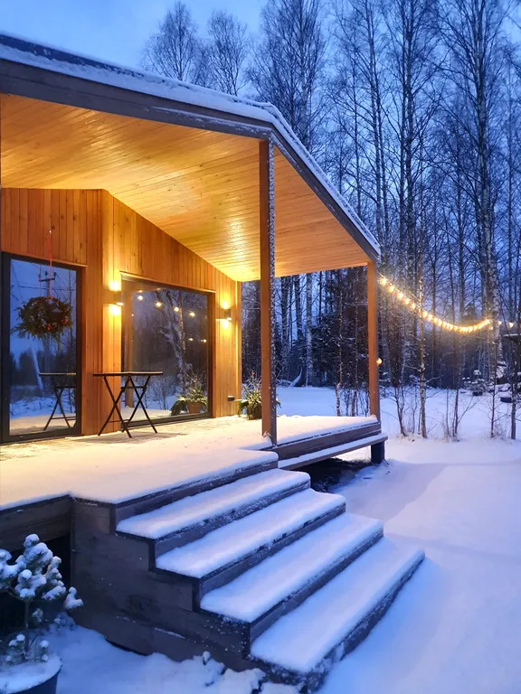 Коттедж Новый коттедж. Сауна и виды на природу-бесплатно — Санкт-Петербург