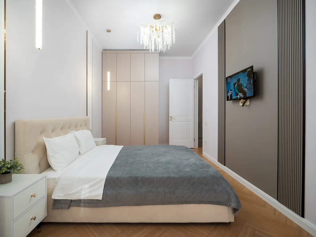 Уютная двухкомнатная квартира в районе Меги с видом на город