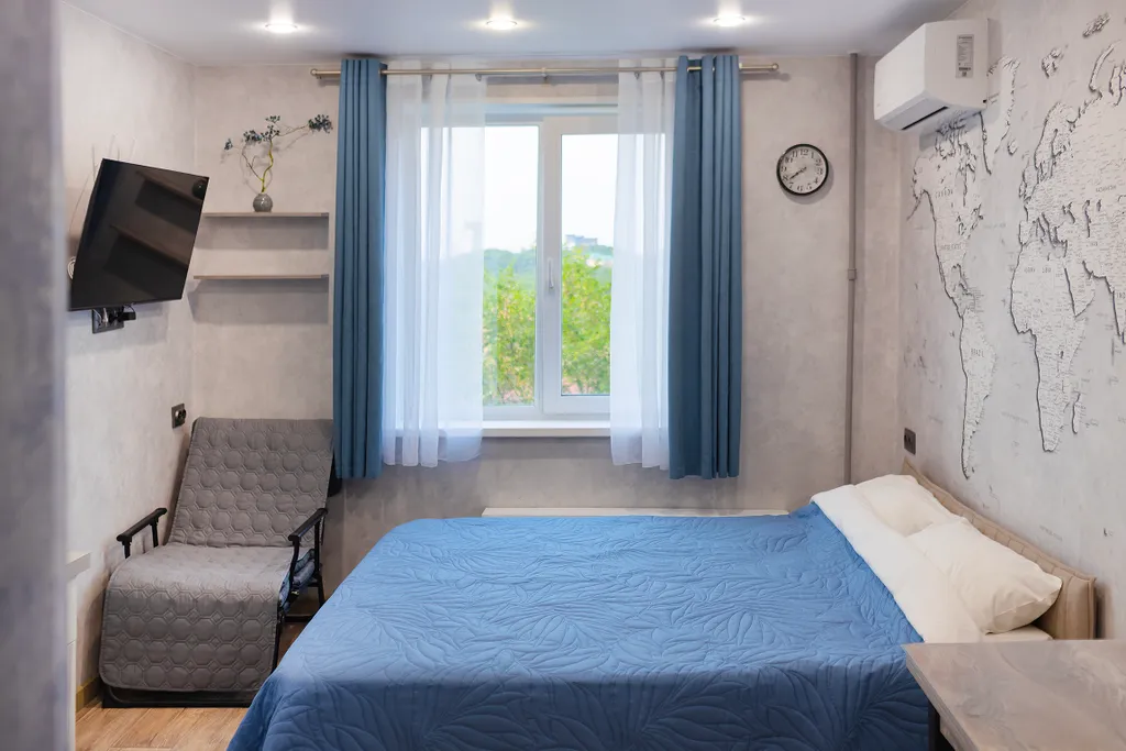 Уютная студия с видом на море