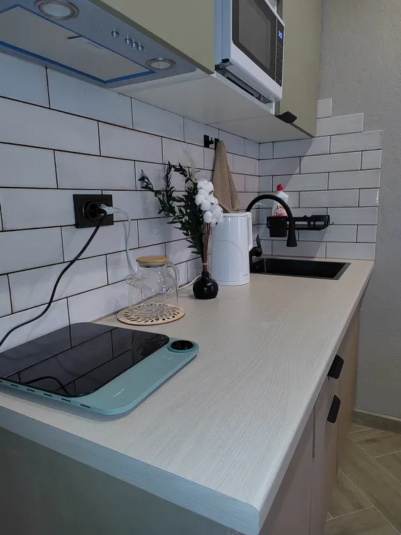 Студия с современным ремонтом