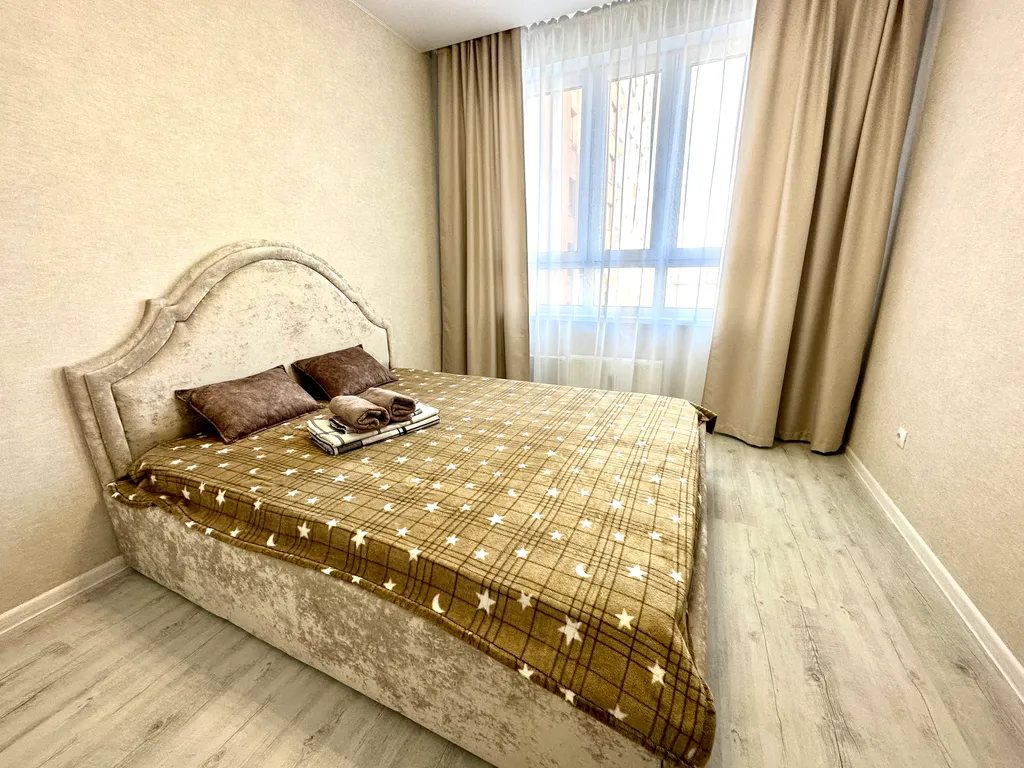 Отличная квартира, в новом доме с прекрасным видом на реку Иртыш