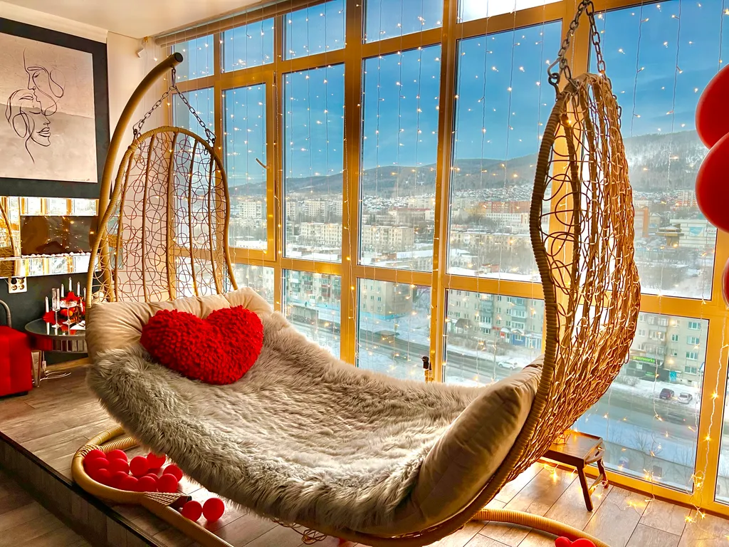 Видовой пентхаус-студия с террасой в самом центре