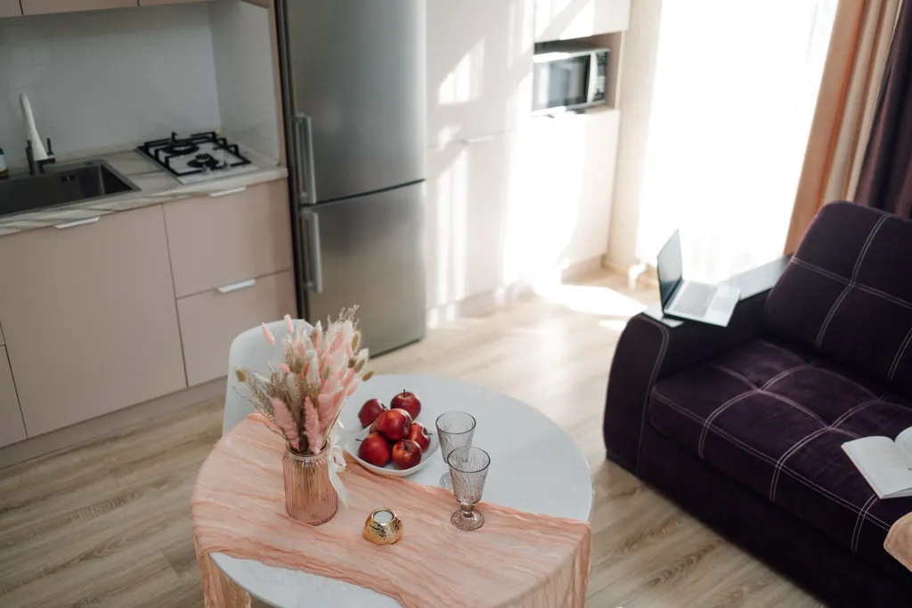 Апартаменты в центре с панорамным видом на город и реку Волга