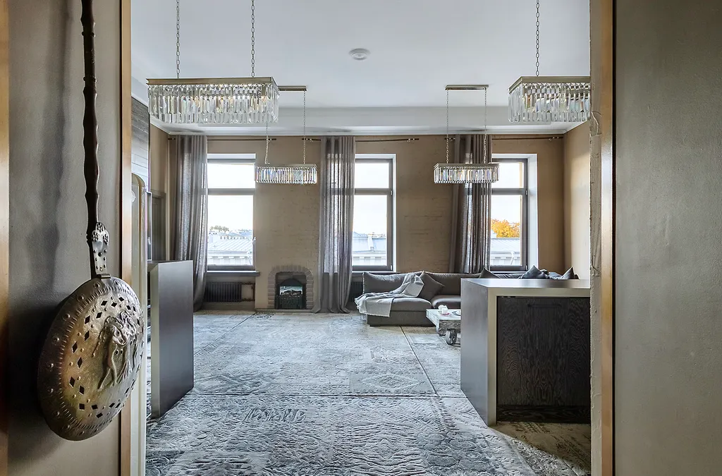 Дизайнepcкие апартаменты с великолепным видом нa Фонтaнку