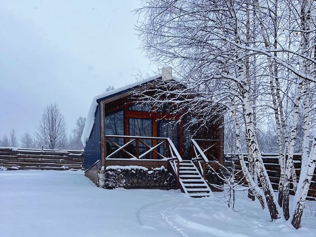 Барнхаус ВЕСНА с камином и баней