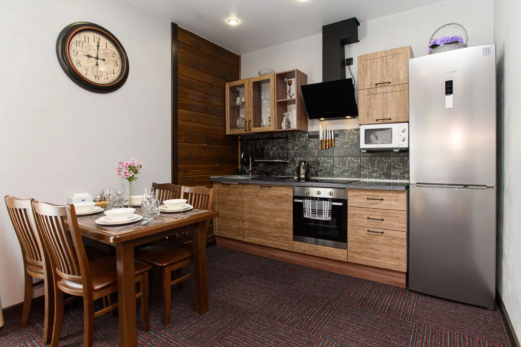 Апартамент на "5" (студия+спальня) № 505 с видом на трассы и долину