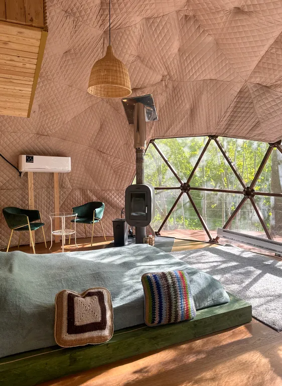 Глэмпинг 36m2 — чан, кухня, Wi-Fi