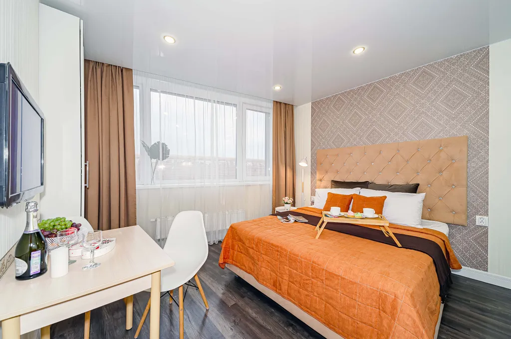 Удобная локация в самом центре с панорамой на город и арену