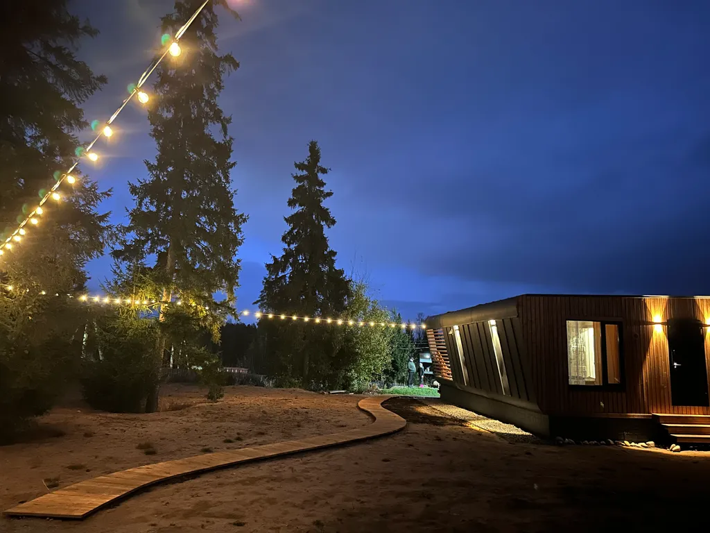 Коттедж Уютный современный дом в сосновом лесу у озера — Запорожское