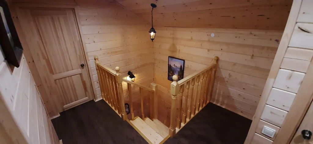 Коттедж с баней на дровах