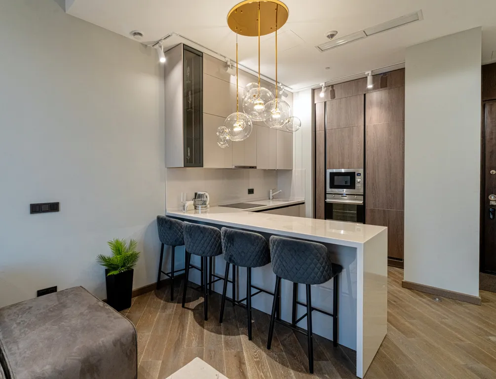 Апартамент с нежным интерьером и редким видом на город