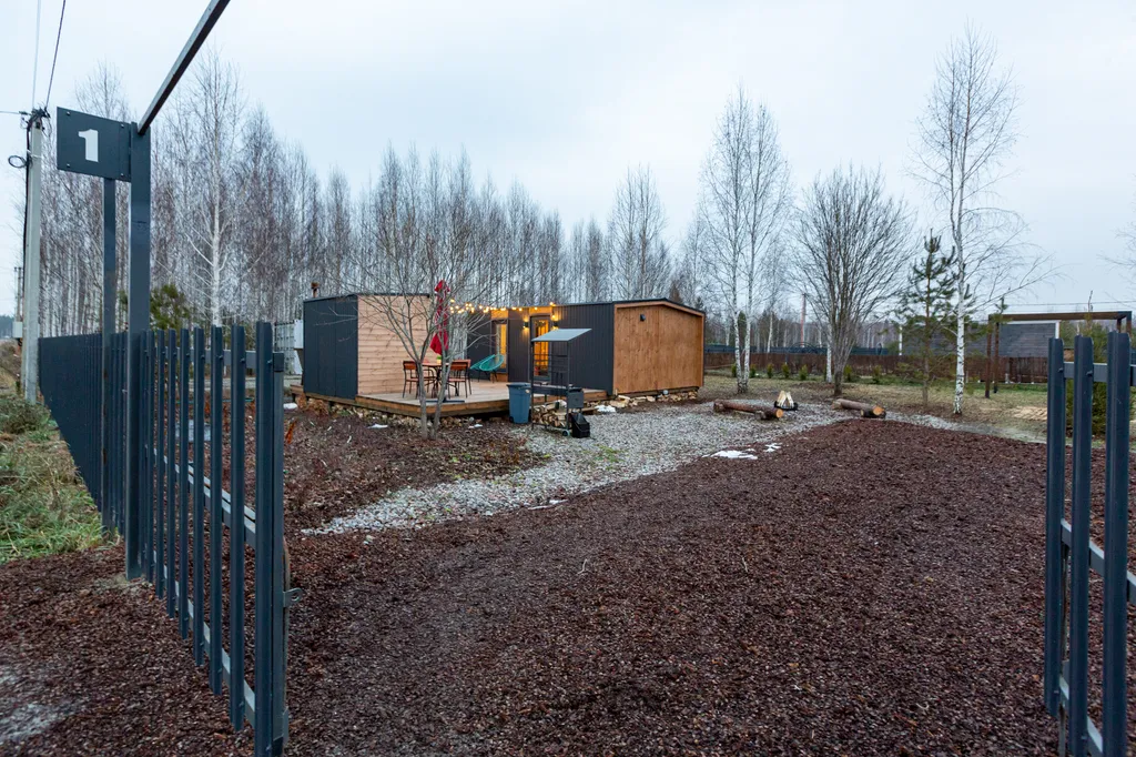 Семейный домик с финской сауной у леса