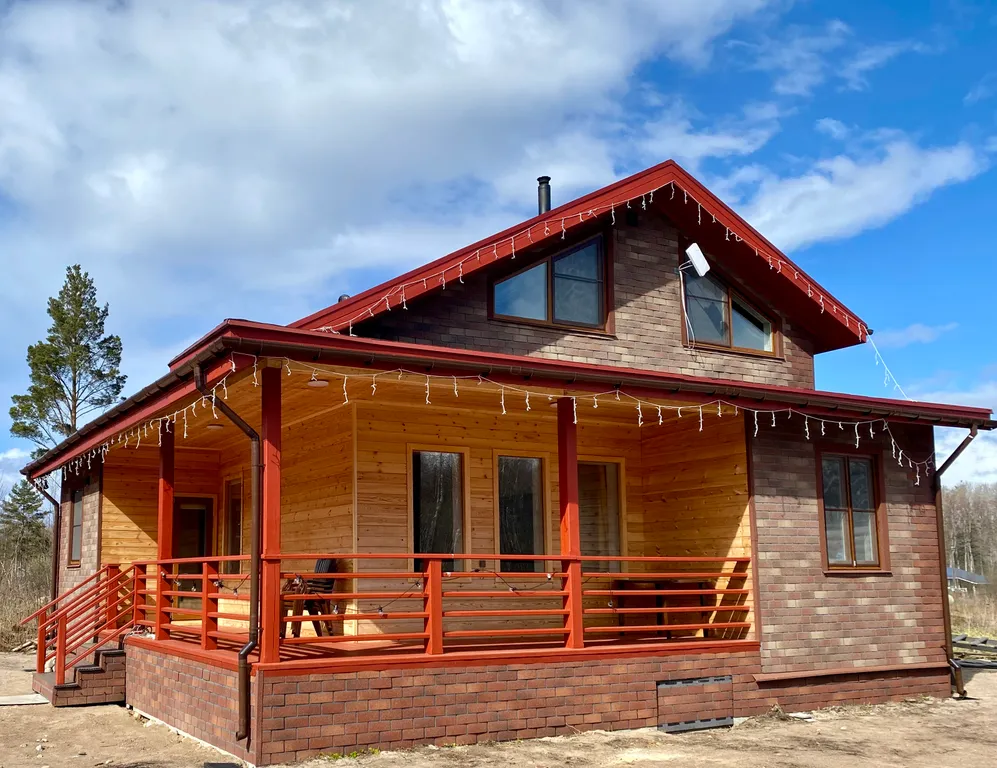 Коттедж Новый дом на Ладоге рядом с пляжем — Приозерск