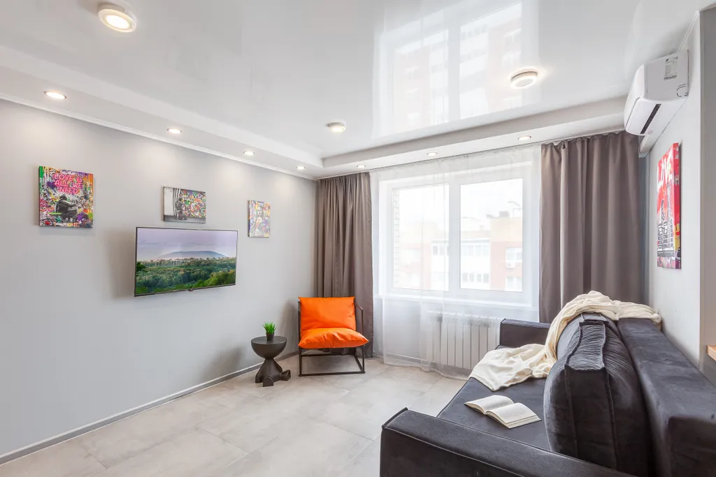 Квартира Квартира Уютная стильная студия — Самара