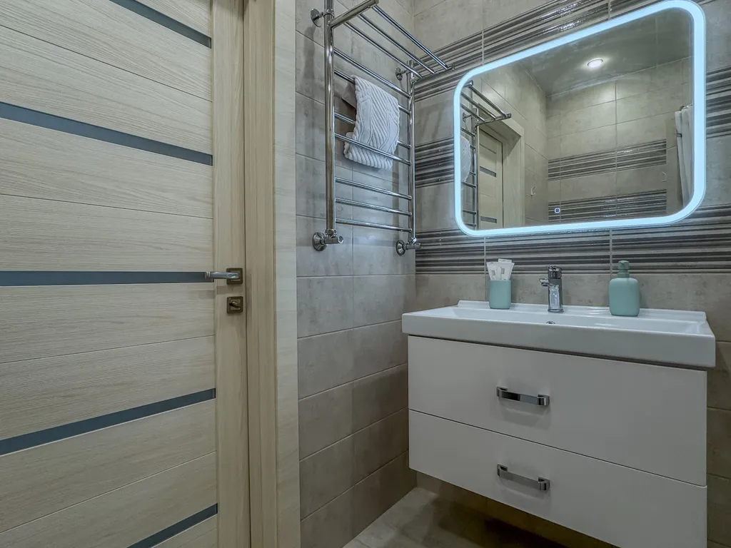 Комфорт для всех – стильная квартира с посудомойкой и smart tv