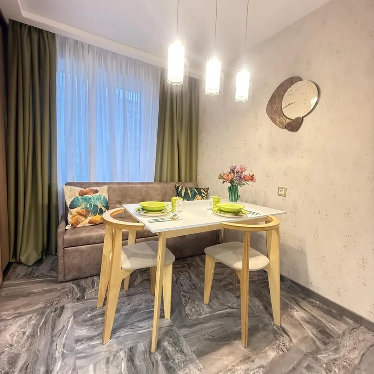 Новая квартира, со стильным интерьером, рядом с канатной дорогой